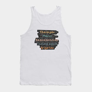 Thankyou in Multiple Language Tank Top